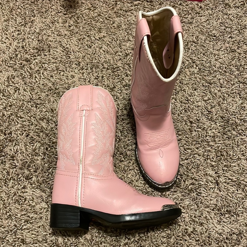 Durango Pink Little Girl Cowboy Boots Size 9 (toddler girl)
